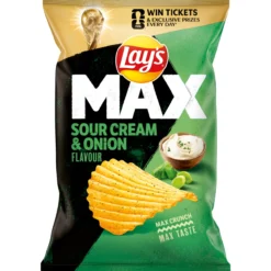 Perunalastu Lay's 185 g Max Sour Cream & Onion