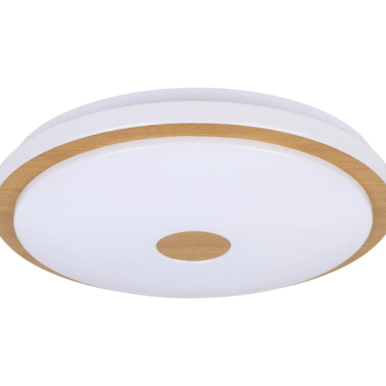 Plafondi EGLO Lanciano 1 led 24W Ø38cm valkoinen/puu