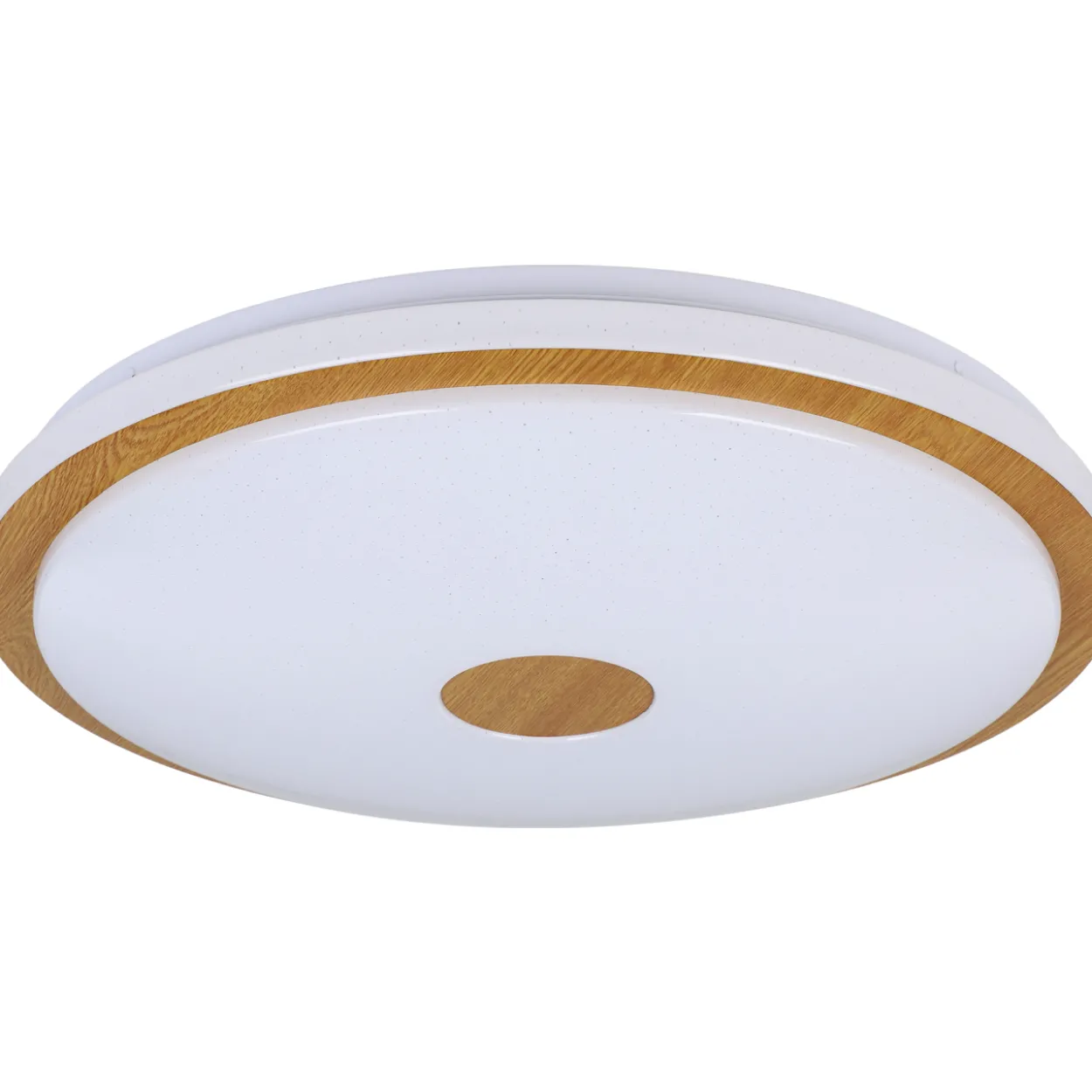 Plafondi EGLO Lanciano 1 led 35W Ø48cm valkoinen/puu