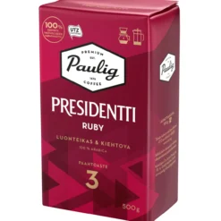 Presidentti Ruby 500 g hienojauhettu kahvi