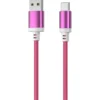 Punottu kaapeli Mobia USB-A, USB-C 30 W punainen, 1 m