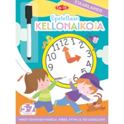 Puuhakirja Tactic Opetellaan Kellonaikoja