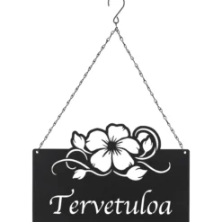 Puutarhakoriste 4Living Tervetuloa-tekstillä