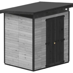 Puutarhavaja Upyard Strongbox L, 203 x 163 x 225 cm, harmaa/musta