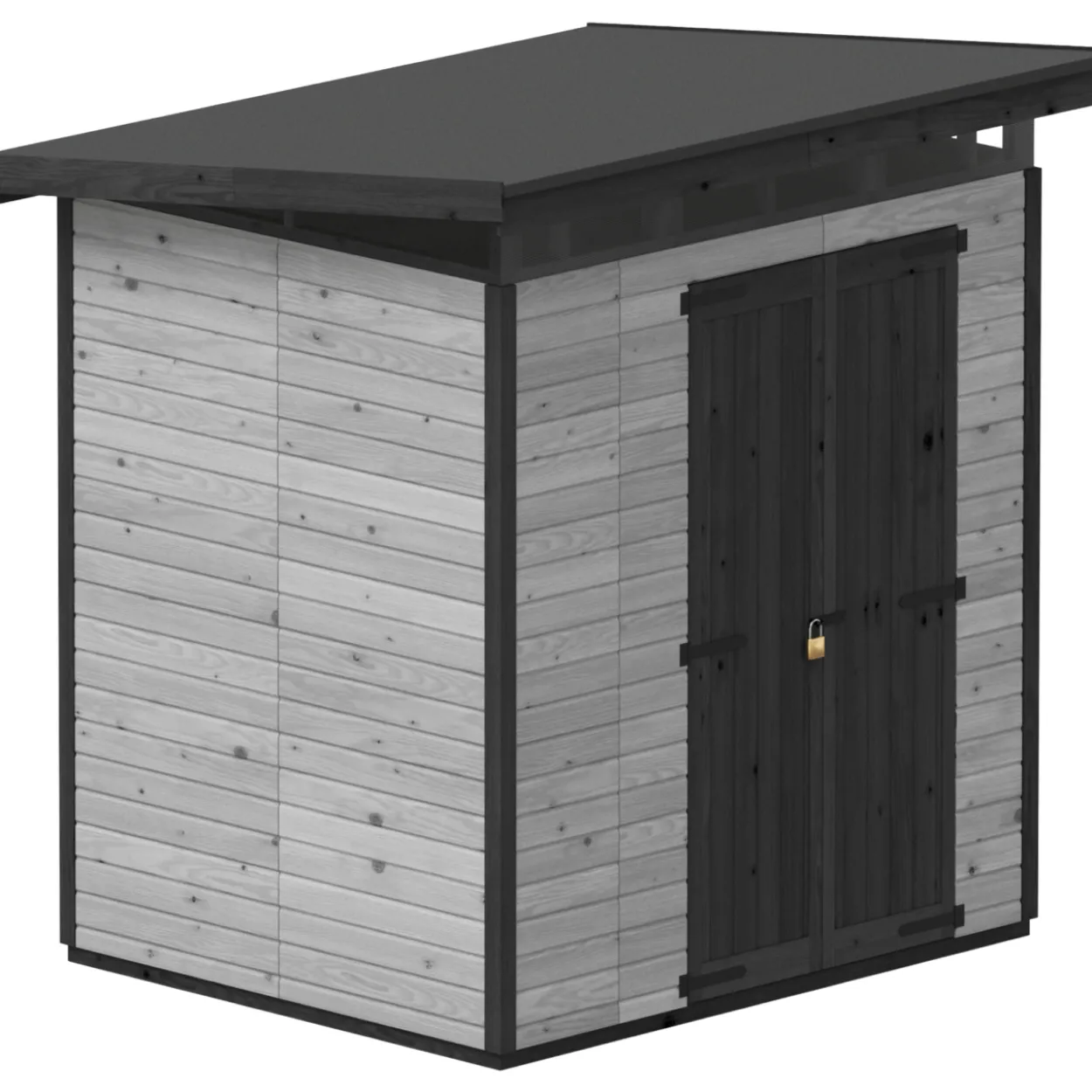 Puutarhavaja Upyard Strongbox L, 203 x 163 x 225 cm, harmaa/musta
