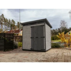 Puutarhavaja Upyard Strongbox L, 203 x 163 x 225 cm, harmaa/musta