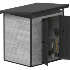 Puutarhavaja Upyard Strongbox L, 203 x 163 x 225 cm, harmaa/musta