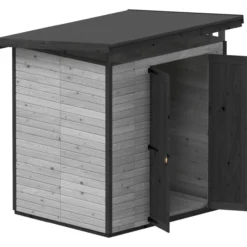 Puutarhavaja Upyard Strongbox L, 203 x 163 x 225 cm, harmaa/musta