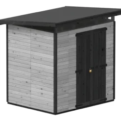 Puutarhavaja Upyard Strongbox L, 203 x 163 x 225 cm, harmaa/musta