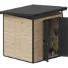 Puutarhavaja Upyard Strongbox XL, 203 x 203 x 230 cm, ruskea/musta