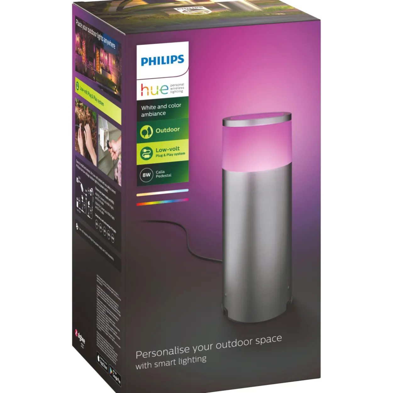 Pylväsvalaisin Philips Hue Calla White&Color Ambiance