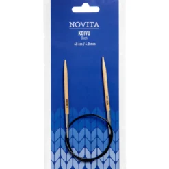 Pyöröpuikot Novita 40 cm 4,0 mm koivu