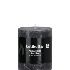 Pöytäkynttilä Kotikulta 68 x 80 mm Rustic antrasiitti