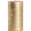 Pöytäkynttilä Kotikulta 68 x 130 mm Rustic metalli kulta