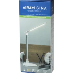 Pöytävalaisin Airam Gina 14W 827/845/860 800lm WH-SI