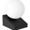 Pöytävalaisin EGLO Bilbana 40W 14,5x13,5x19,5cm musta/valkoinen mattalasi