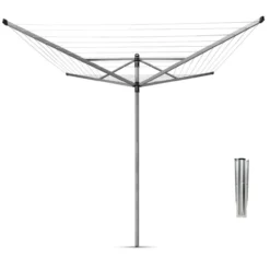 Pyykinkuivausteline Brabantia Lift-O-Matic 50 m, metallinen maaterä