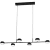 Riippuvalaisin EGLO Clavellina led 6x7W 120x40cm musta/valkoinen