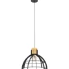 Riippuvalaisin EGLO Stillington 40W Ø41,5cm musta/puu