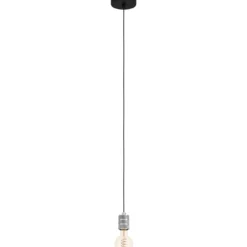 Riippuvalaisin EGLO Yorth 40W Ø5cm mattahopea/musta