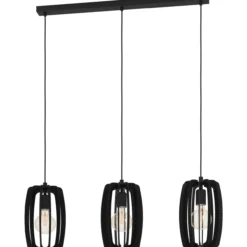 Riippuvalaisin 3-os EGLO Bajazzara 3x40W 89x19cm musta