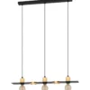 Riippuvalaisin 3-os EGLO Bramerton 3x40W 81x12cm puu/musta