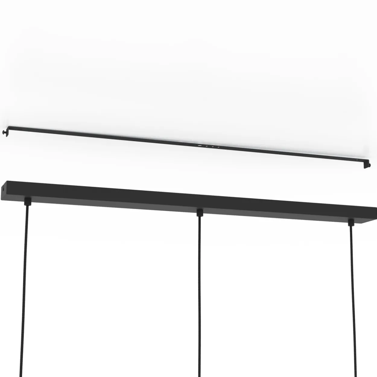 Riippuvalaisin 3-os EGLO Evesham 3x40W 89,5x19,5cm musta/tummanruskea puu