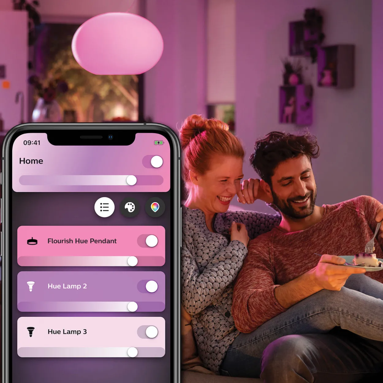 Riippuvalaisin Philips Hue Flourish 31W 24V, valkoinen