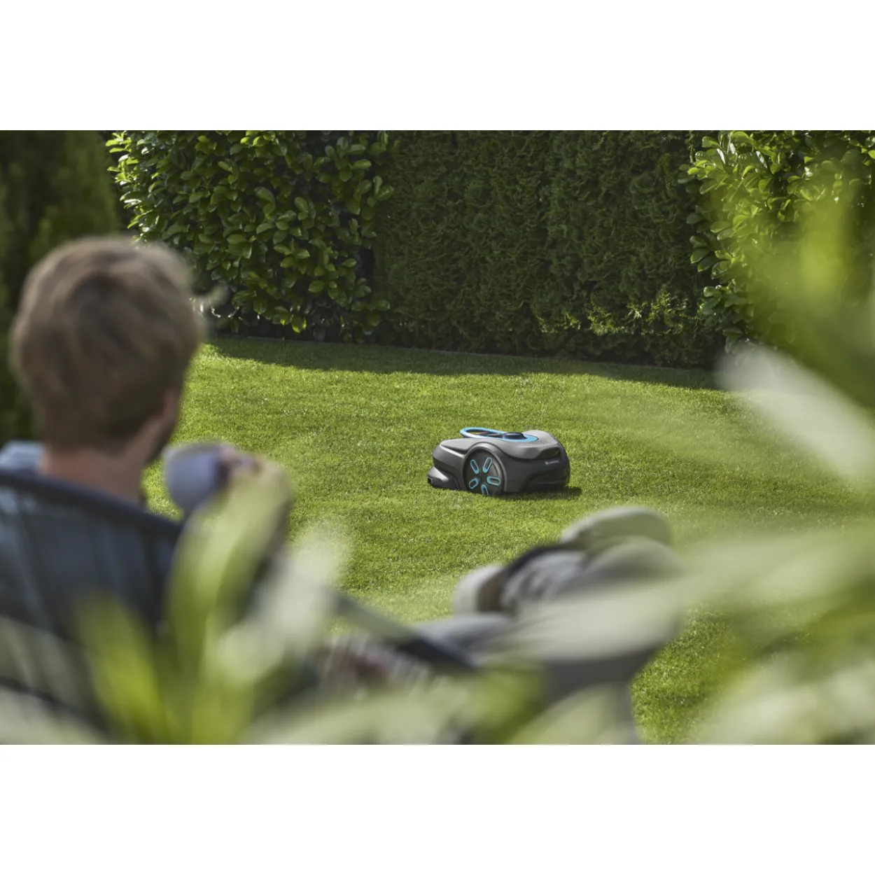 Robottiruohonleikkuri Gardena smart SILENO sense 600, rajalangaton