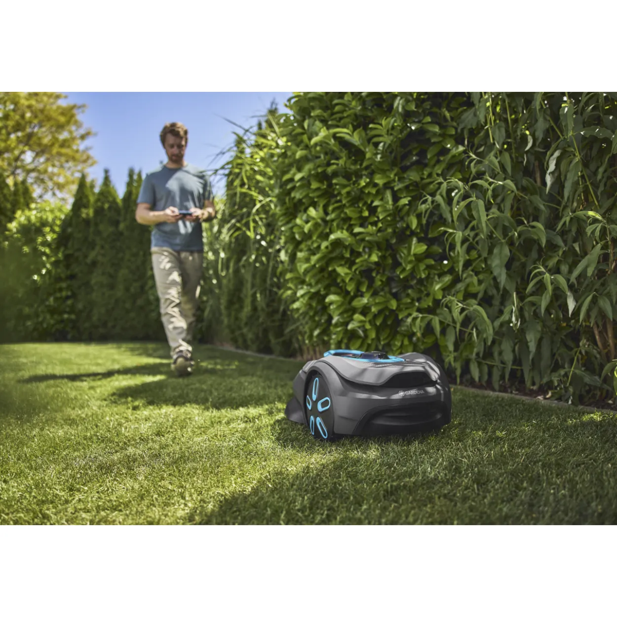 Robottiruohonleikkuri Gardena smart SILENO sense 600, rajalangaton