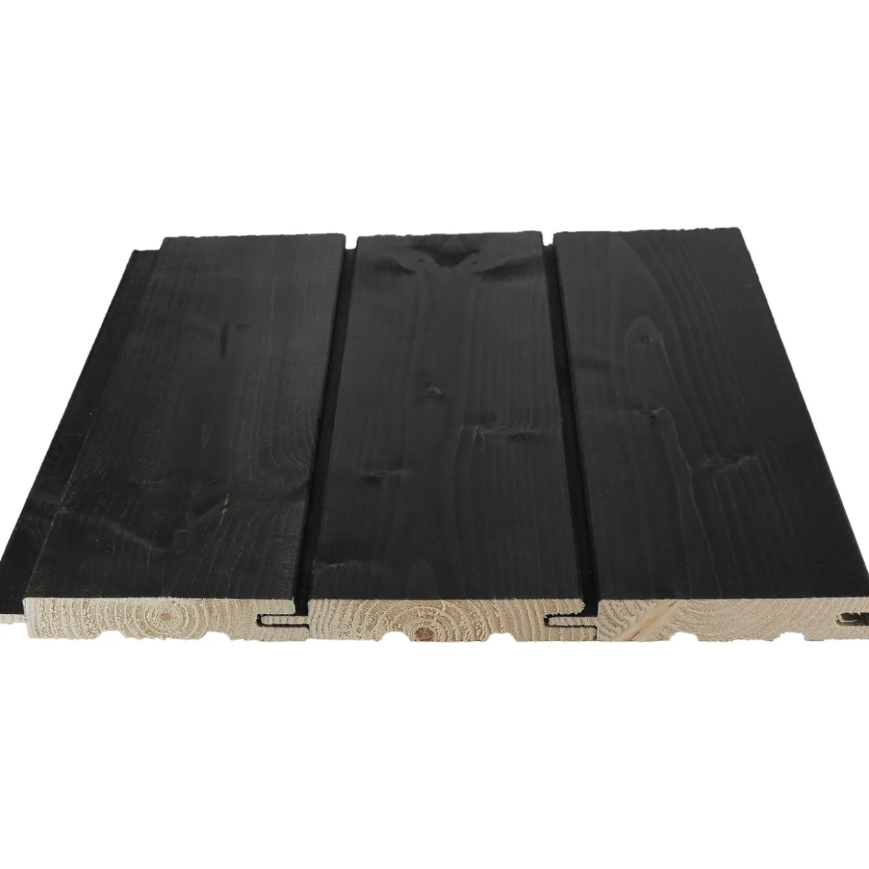 Saunapaneeli Cent STS(3) 15x95x2400, Kuusi, Musta Saunasuoja