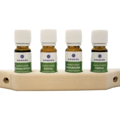 Saunatuoksu 4x10ml puuteline