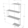 Seinähylly Chic Home 64 x 19 x 96 cm Cane