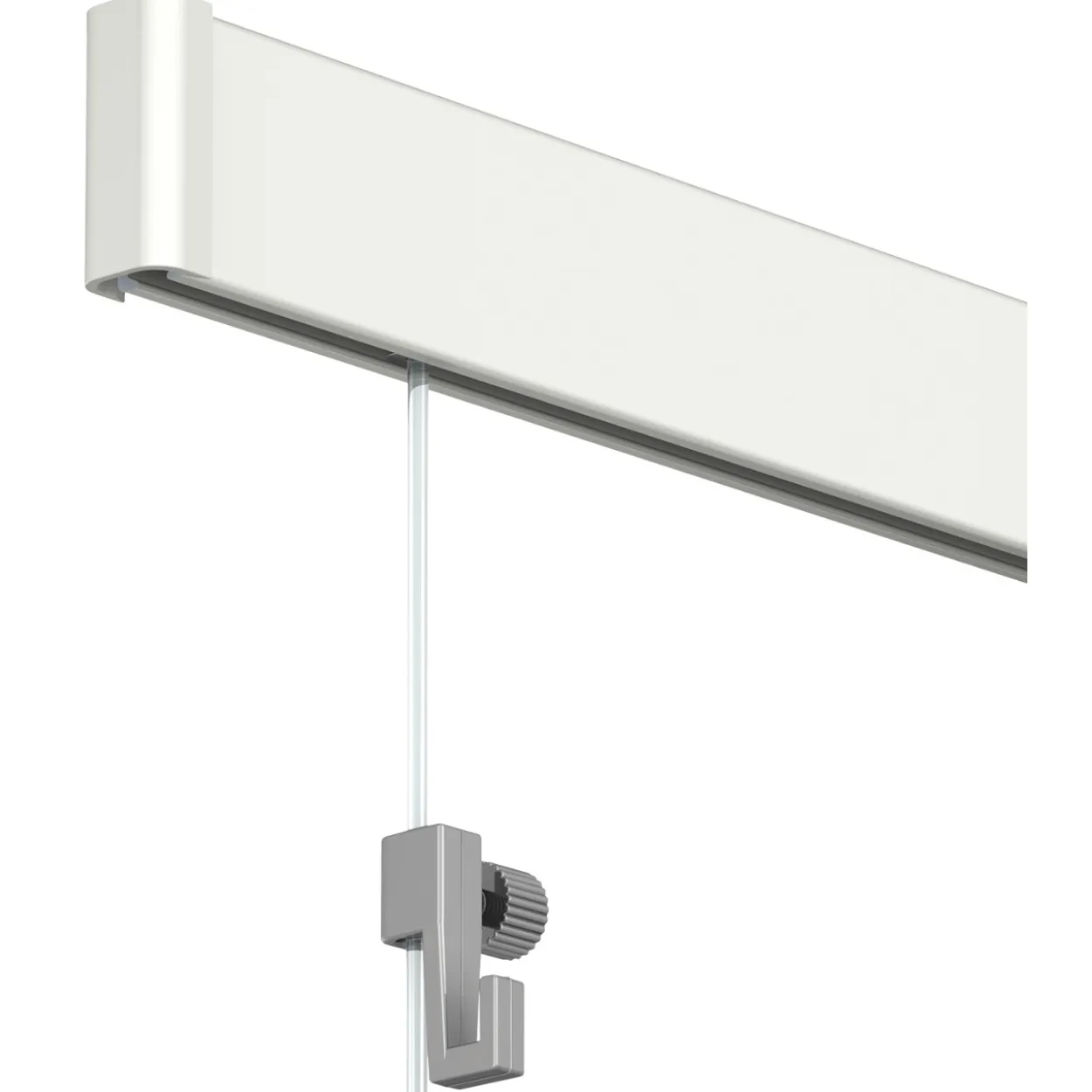 Seinäkiskosetti Easy valkoinen, 200 cm