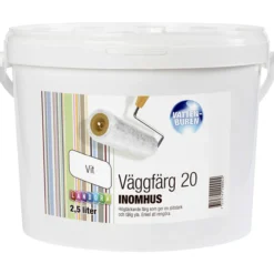 Seinämaali Landora 20 2,5 l valkoinen