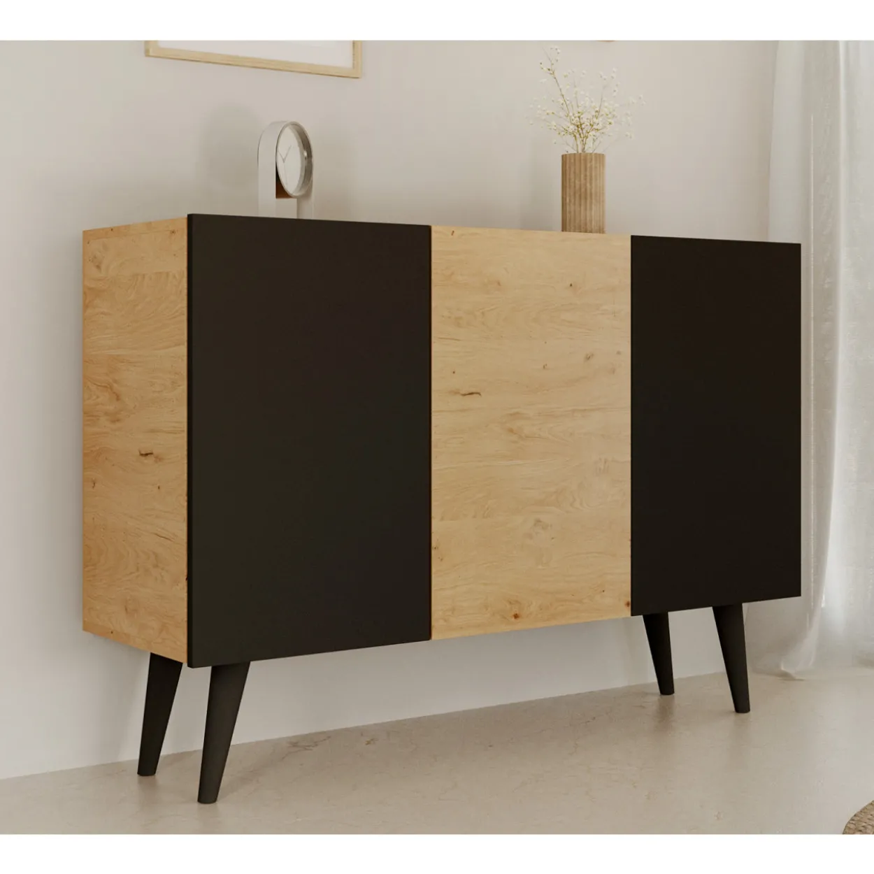 Senkki Kocot 120 cm Toronto musta/beige