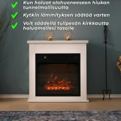 Sähkötakka Lykke 2000 W, S valkoinen