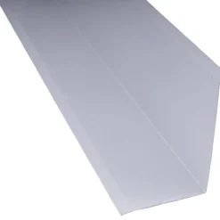 Sivuliitäntäpelti Keraplast, 75+115 mm, 90° vaaleanharmaa, 1,25 m + täytepala