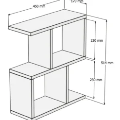 Sivupöytä Chic Home 17 x 45 x 51 cm Zea