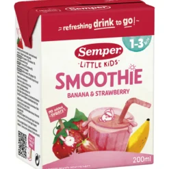 Smoothie Semper 200 ml banaani-mansikka 12 kk