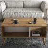 Sohvapöytä Chic Home 90 x 42 x 54 cm Edvin ruskea/valkoinen
