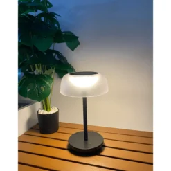 SOLAR LED-pöytävalaisin Parco, USB-C