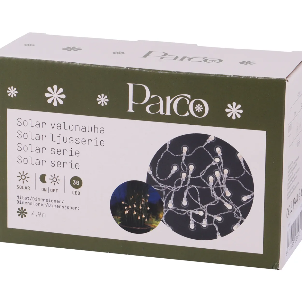 SOLAR LED-valonauha Kupla 30LED