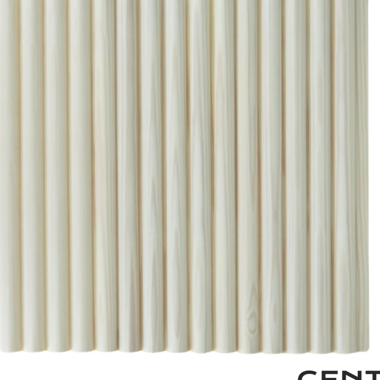 Sormipaneeli Cent 15x95x3300, Mänty, Valkolakattu, 5 kpl