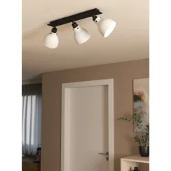 Spottivalaisin 3-os EGLO Matlock 3x40W 74x14,5cm harmaa/musta