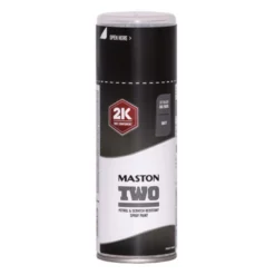 Spraymaali 2K Two 400 ml Syvänmusta matta RAL9005