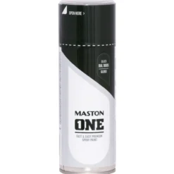 Spraymaali ONE 400 ml kiiltävä musta RAL9005