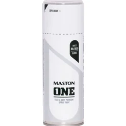 Spraymaali ONE 400 ml Kiiltävä valkoinen RAL9010