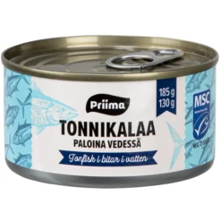Tonnikalapala Priima 185 / 130 g vedessä