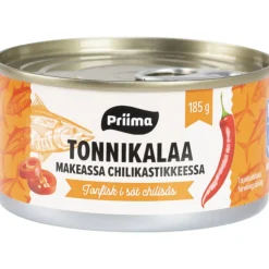 Tonnikala Priima 185 g Sweet Chili makeassa chilikastikkeessa